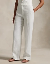 Linen Relaxed Straight Pant