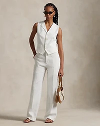 Linen Relaxed Straight Pant