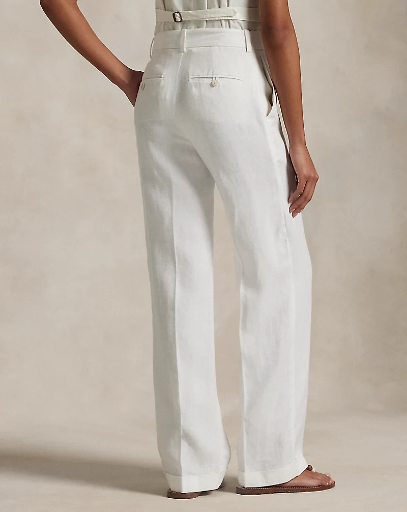 Linen Relaxed Straight Pant