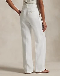 Linen Relaxed Straight Pant