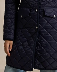 Water-Repellent Quilted Coat