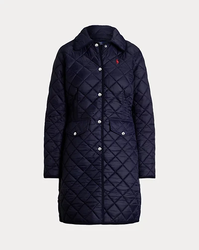 Water-Repellent Quilted Coat