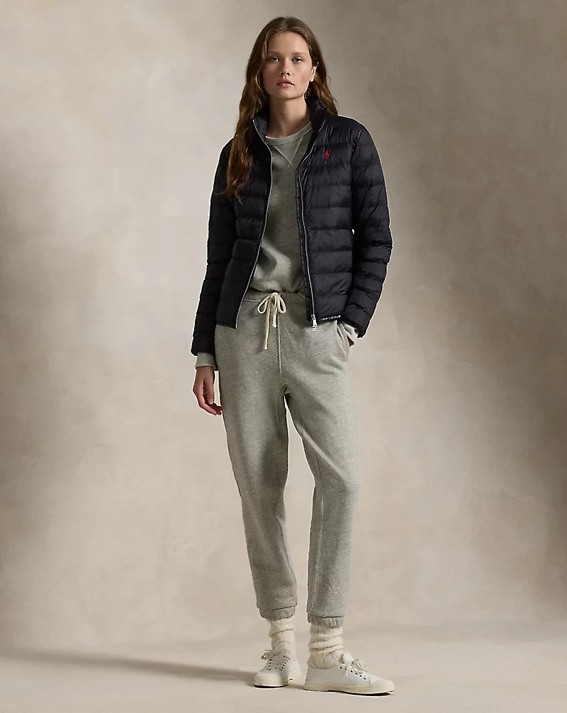 Water-Repellant Quilted Packable Jacket
