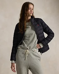 Water-Repellant Quilted Packable Jacket