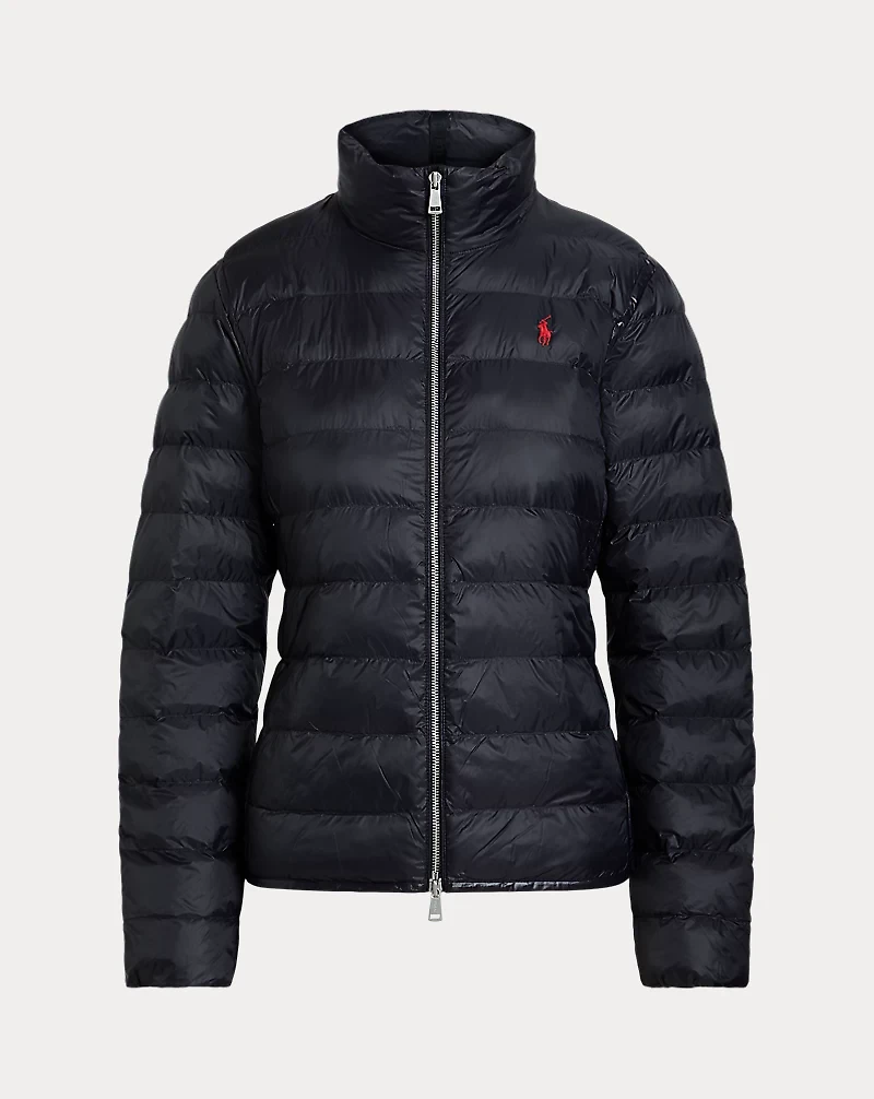 Water-Repellant Quilted Packable Jacket