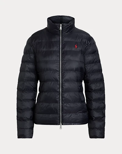 Water-Repellant Quilted Packable Jacket