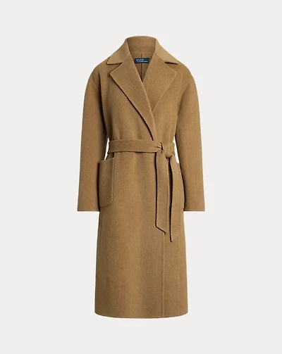 Double-Faced Wool Wrap Coat