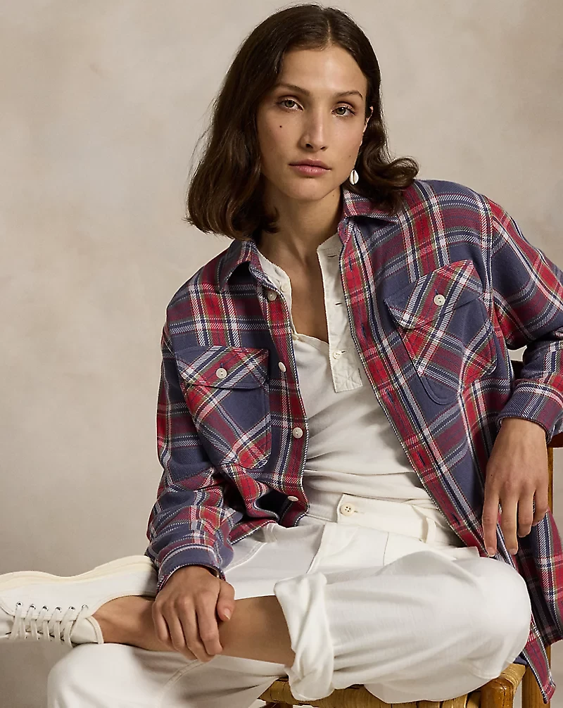 Plaid Cotton Twill Workshirt