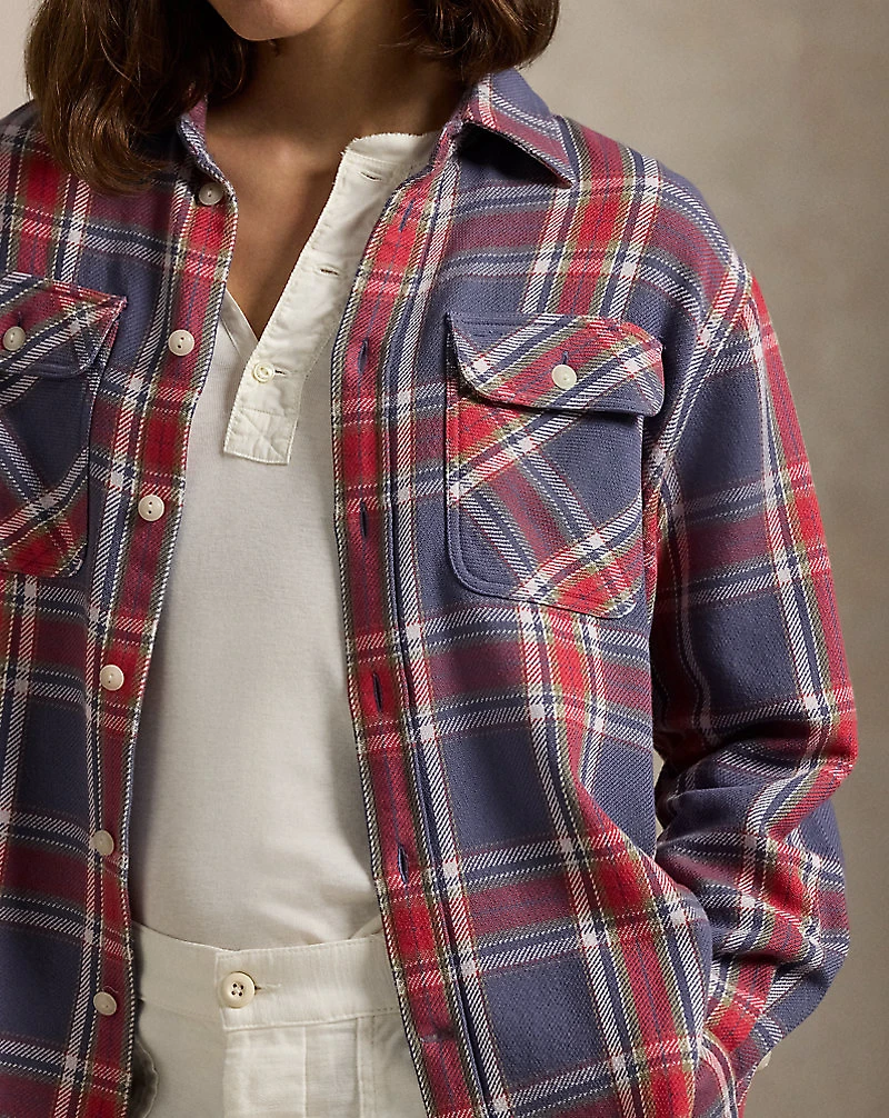 Plaid Cotton Twill Workshirt
