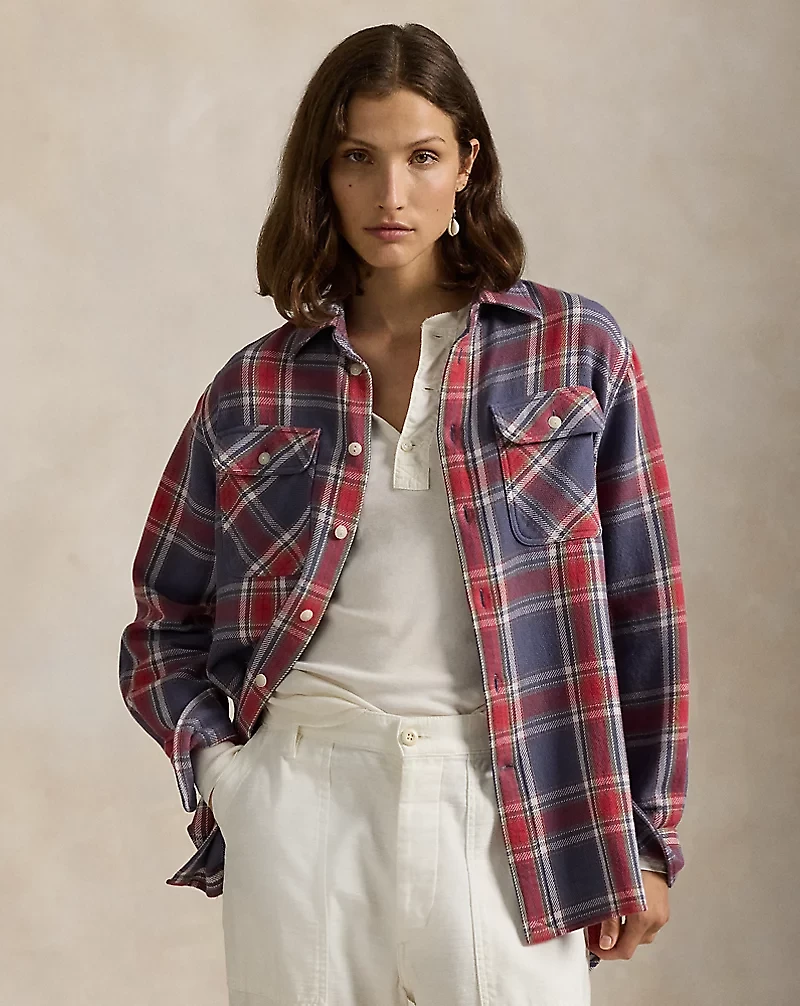 Plaid Cotton Twill Workshirt