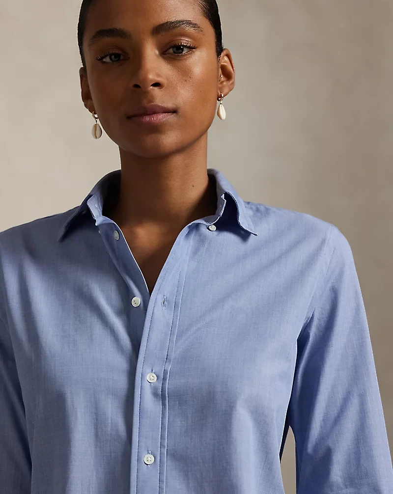 End-On-End Stretch Slim Fit Cotton Shirt