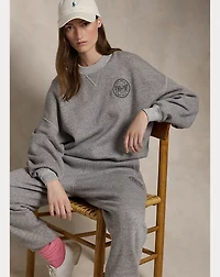 Pink Pony Logo Fleece Crewneck