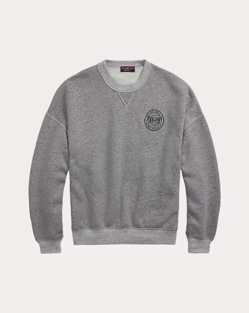 Pink Pony Logo Fleece Crewneck