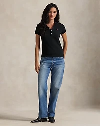 Pink Pony Slim Fit Stretch Polo Shirt