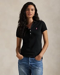 Pink Pony Slim Fit Stretch Polo Shirt