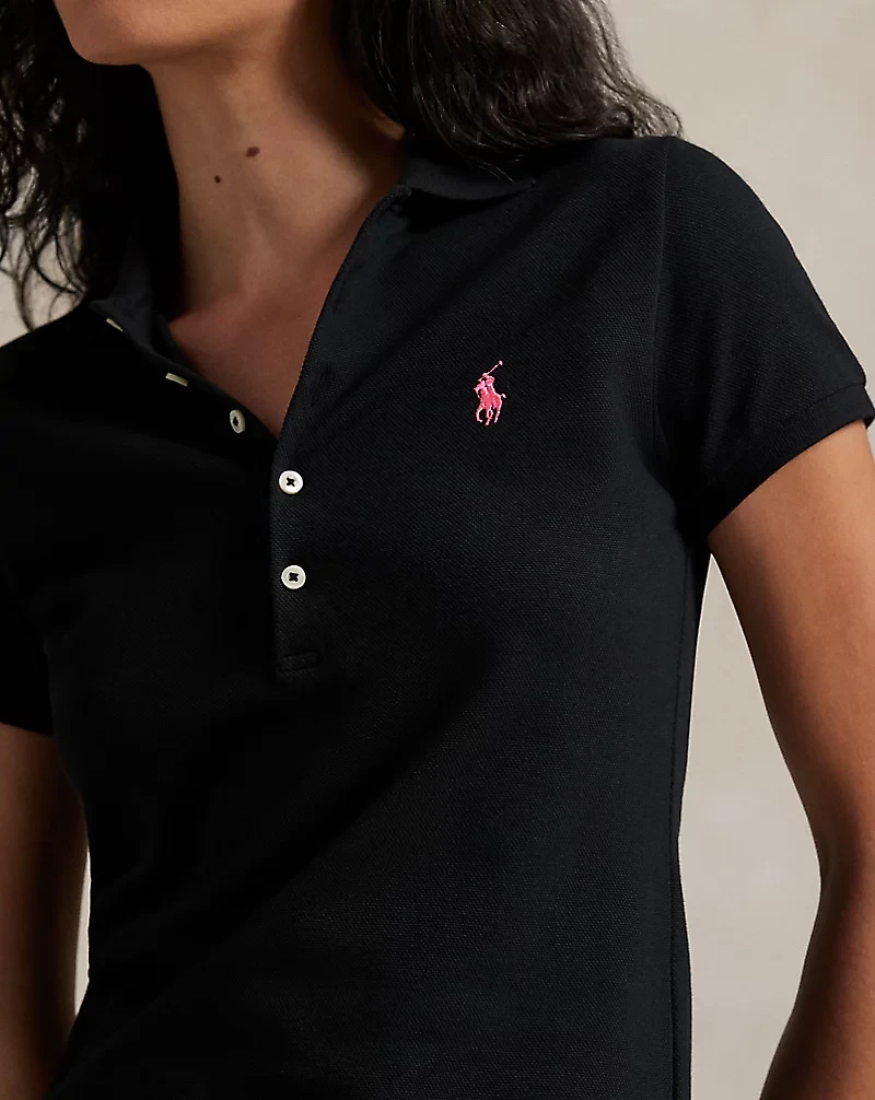Pink Pony Slim Fit Stretch Polo Shirt
