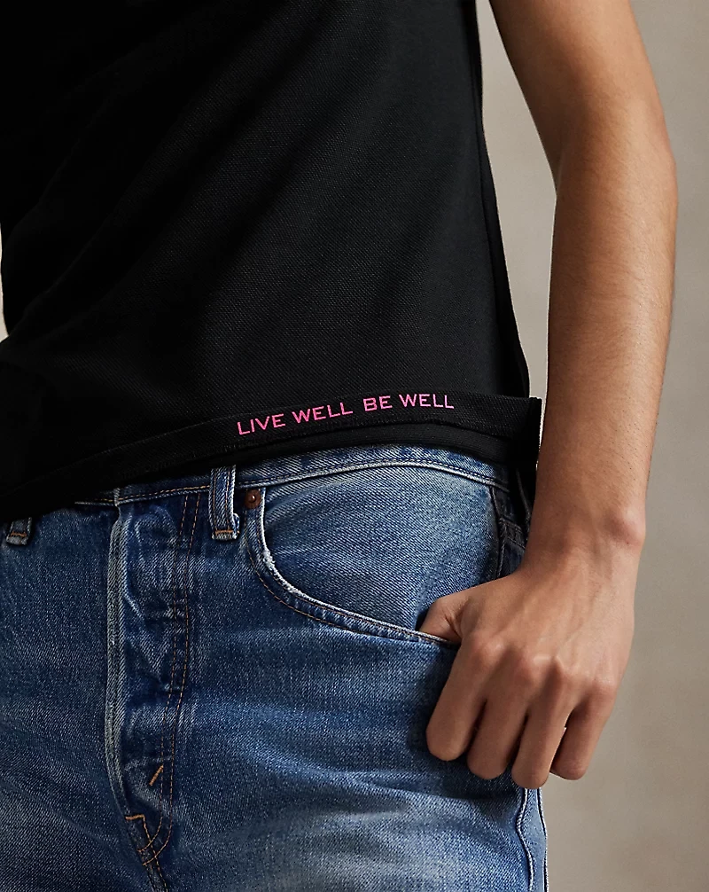 Pink Pony Slim Fit Stretch Polo Shirt