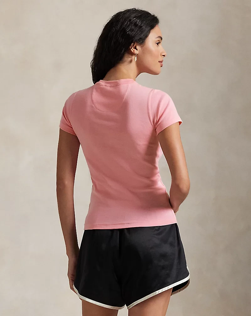 Pink Pony Cotton Crewneck Tee