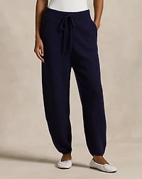 Rib-Knit Cashmere-Wool Pant