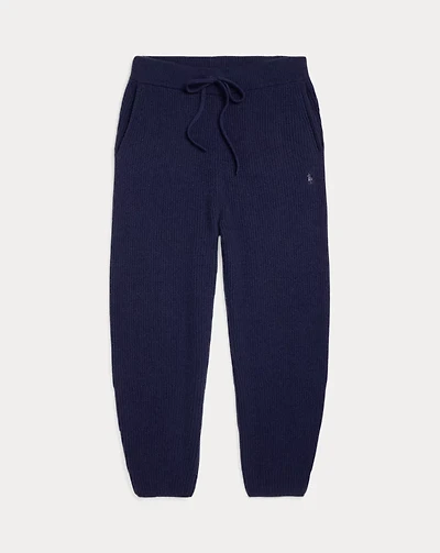 Rib-Knit Cashmere-Wool Pant