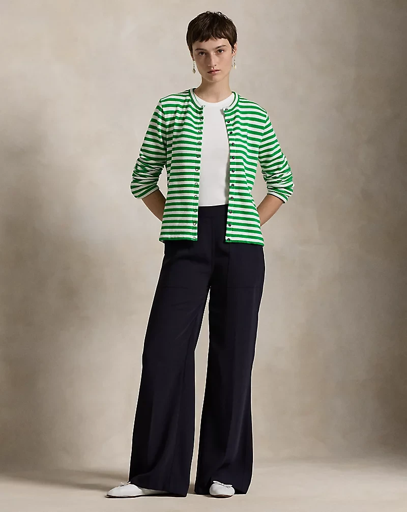 Striped French Terry Cardigan