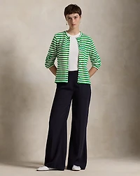 Striped French Terry Cardigan