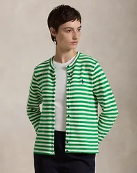 Striped French Terry Cardigan
