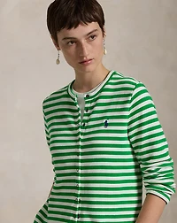 Striped French Terry Cardigan