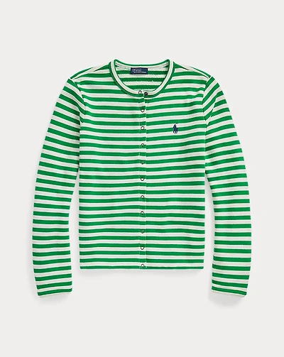 Striped French Terry Cardigan