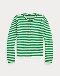 Striped French Terry Cardigan