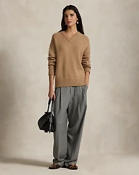 Cashmere High V-Neck Sweater