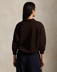 Polo-Collar Fleece Pullover