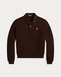 Polo-Collar Fleece Pullover