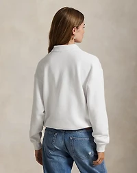 Polo-Collar Fleece Pullover