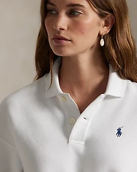 Polo-Collar Fleece Pullover