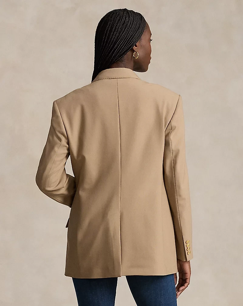 Double-Breasted Wool-Blend Blazer