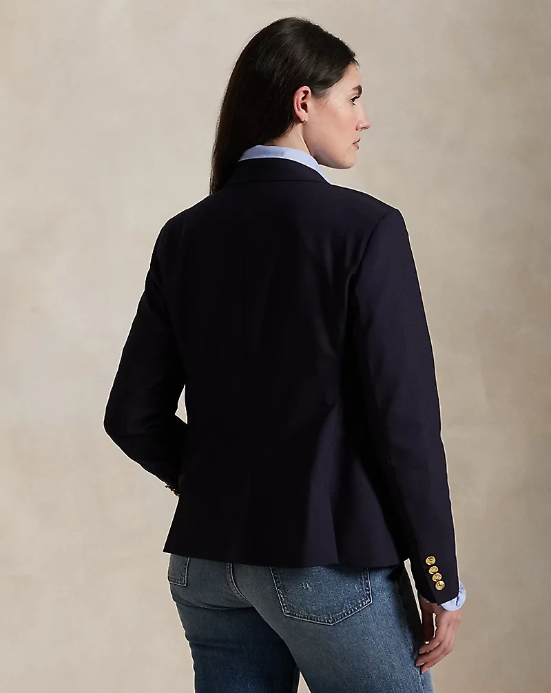 Double-Breasted Stretch-Wool Blazer