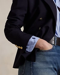 Double-Breasted Stretch-Wool Blazer