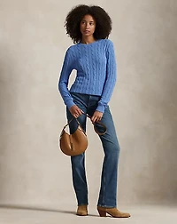 Cable-Knit Crewneck Sweater