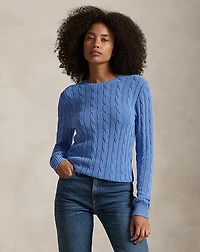 Cable-Knit Crewneck Sweater