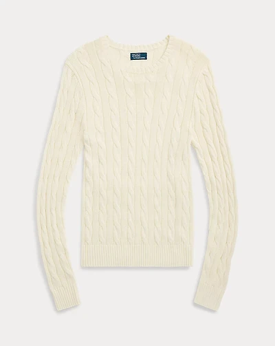 Cable-Knit Crewneck Sweater