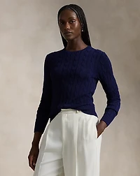 Cable-Knit Crewneck Sweater