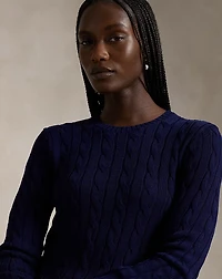 Cable-Knit Crewneck Sweater