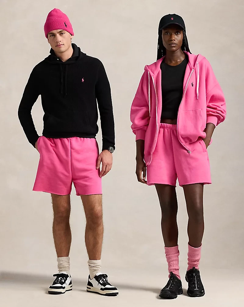 Pink Pony Fleece Short