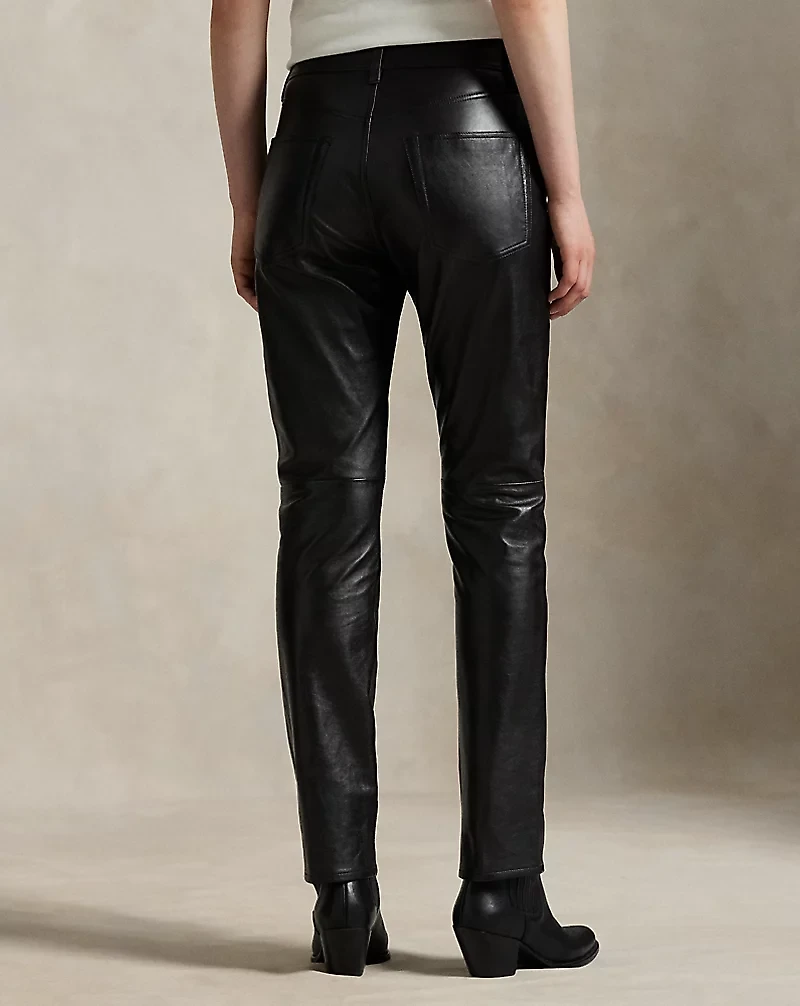 Lambskin Relaxed Straight Pant