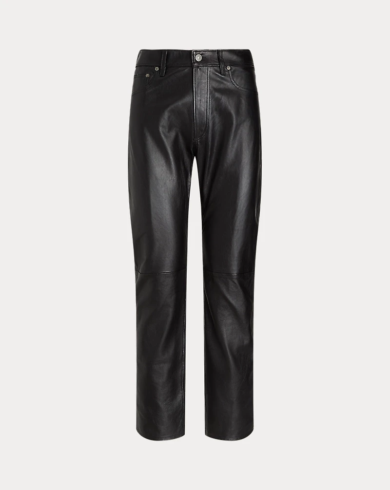 Lambskin Relaxed Straight Pant