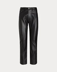 Lambskin Relaxed Straight Pant