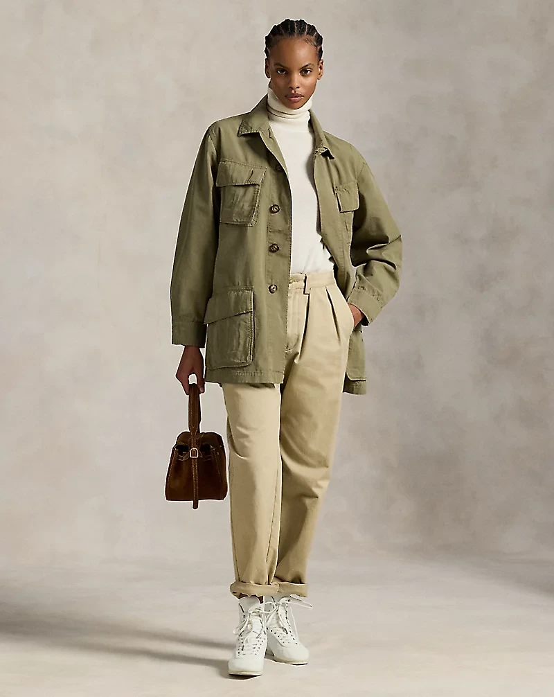 Cotton Canvas Utility Jacket