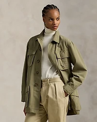 Cotton Canvas Utility Jacket