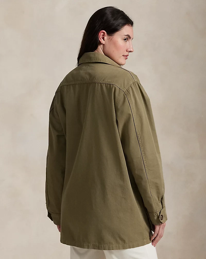 Cotton Canvas Utility Jacket